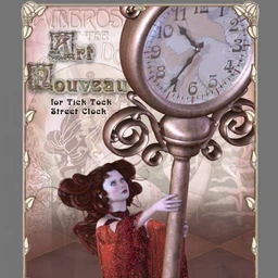 Tick Tock Street Clock – Art Nouveau