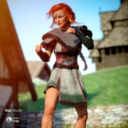 Tribal Warrior Queen Outfit for Genesis 8 Female(s)