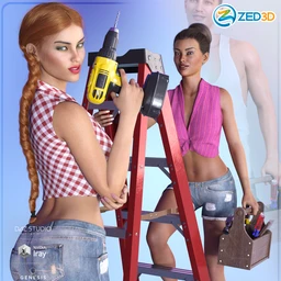 Z Fix It Tool Kit and Poses for Genesis 3 and 8