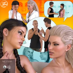 Z Utility Series – Conversation – Poses, Partials and Expressions for Genesis 3 & 8