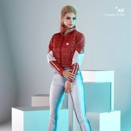AJC Cropped Style Outfit For Genesis 8 Female(s)