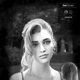 Alyssa PonyTail Hair for Genesis 8 Female(s)