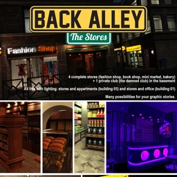 Back Alley The Stores for DS Iray