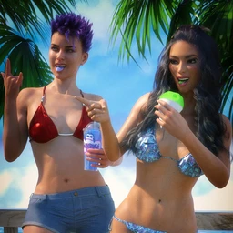 Brain Freeze Props, Poses and Expressions for Genesis 8 Female