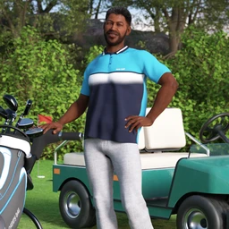 Casual Golf Outfit for Genesis 8 Male(s)