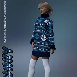 Chunky Sweater for the Genesis 8 Females
