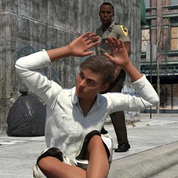 Cops and Criminal Poses for Genesis 3 and 8 Male