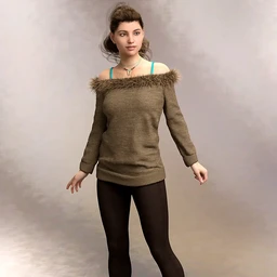Cozy Sweater Outfit for Genesis 8 Female(s)