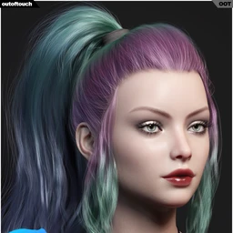 Dark Ponytail Hair Texture Expansion