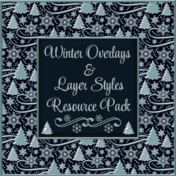 Design Resource – WINTER Overlays & Layer Styles Pack