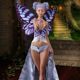 dForce Butterfly Outfit Textures