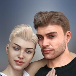 dForce Corporate Hair for Genesis 8 Male and Female(s)