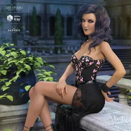 dForce Corset Skirt Outfit for Genesis 8 Female(s)