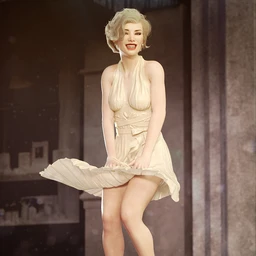 dForce Diva Iconic Halter Dress Outfit for Genesis 8 Female(s)