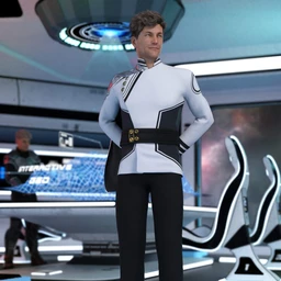 dForce Fleet Commander Outfit for Genesis 8 Male(s)