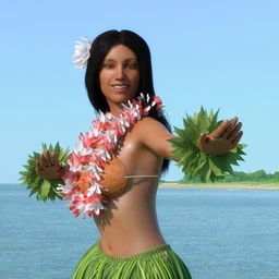 dForce Hula Outfit and Pose Set for Genesis 8 Female(s)