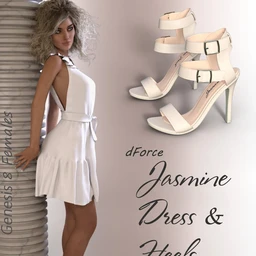 dForce Jasmine Outfit for Genesis 8 Female(s)