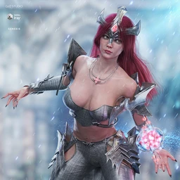 dForce Knight Priestess Outfit and Weapons for Genesis 8 Female(s)