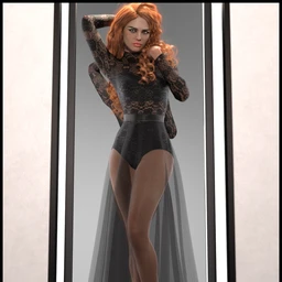 dForce Multi Bodysuit Skirt Outfit for Genesis 8 Female(s)