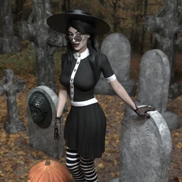 dForce Playful Witchy Outfit for Genesis 8 Female(s)