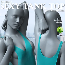 dForce Sexy Tank Top for Genesis 8 Female