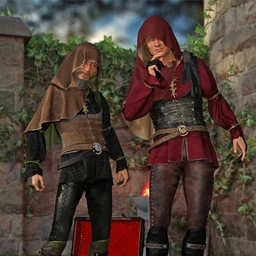 dForce Shrouded Assassin Outfit for Genesis 8 Male(s)