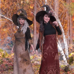 dForce Toad Witch Outfit Textures