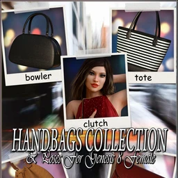 EJ Handbags Collection and Poses for Genesis 8 Female(s)