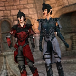Elven Knight Armor Female Textures