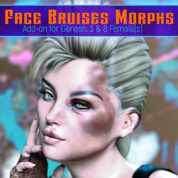 Face Bruises Morphs for Genesis 3 & 8 Female(s)