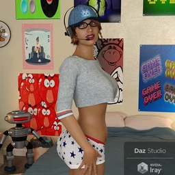 FG Gamer Jammies Outfit for Genesis 8 Female(s)