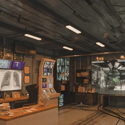 Futuristic Rustic Office