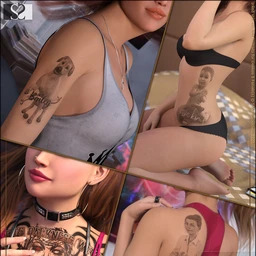 Inked Vol.22 – Just Portraits for Genesis 8 Female(s)