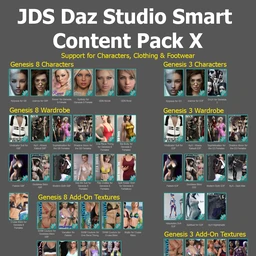 JDS Daz Studio Smart Content Pack X