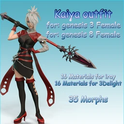 Kaiya outfit for g3f g8f