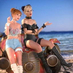 Leather and Lace Flirty Outfit Textures