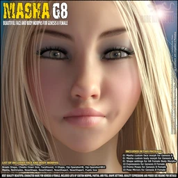 Masha – Beautiful Face and Body morphs for Genesis 8