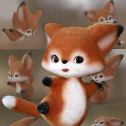 Mighty Scamp Poses for Scamp the Fox