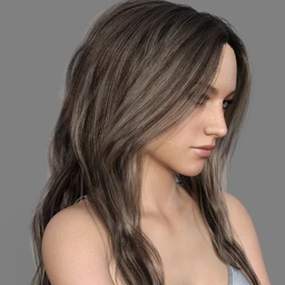 MRL dForce Long Layered Hair for Genesis 8 Female with Colour Mixing
