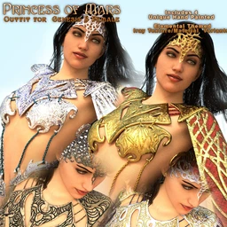 Princess of Mars Outfit for Genesis 8 Female