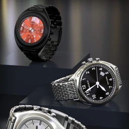 Round Wristwatch for Genesis 2 Male(s) and Genesis 3 Male(s)