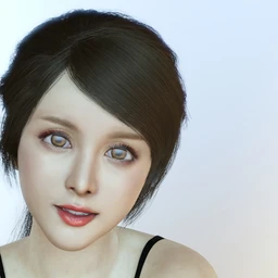 Sanny Character with dForce Hair and Expressions for Genesis 8 Female