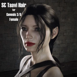 SC Taavi Hair for Genesis 3 and 8 Female