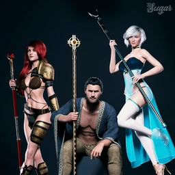 Scepter Power Props and Poses for Genesis 8