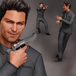 Spy Guy Poses for Jonathan 8 and Genesis 8 Male