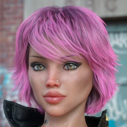 Textured Bob Hair for Genesis 8 and 3 Female(s)
