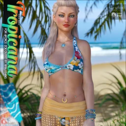 Tropicana for dForce Zoe Outfit G8F