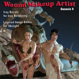 Wound Makeup Artist for Genesis 8