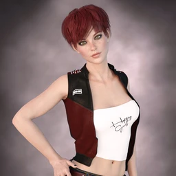 X-Fashion Happy Girls Outfit for Genesis 8 Female(s)