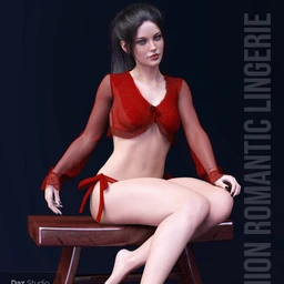 X-Fashion Romantic Lingerie for Genesis 8 Female(s)
